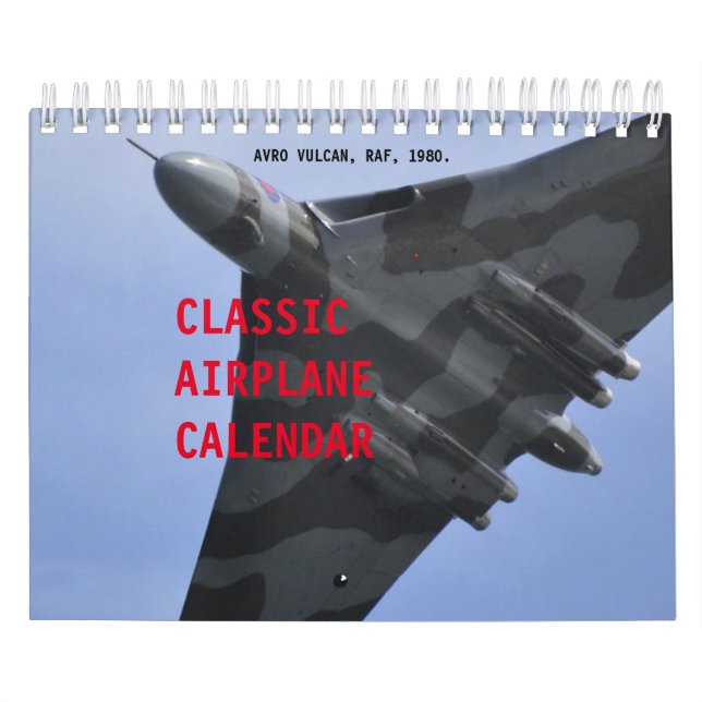 Calendario de fotos de avión (Tapa)