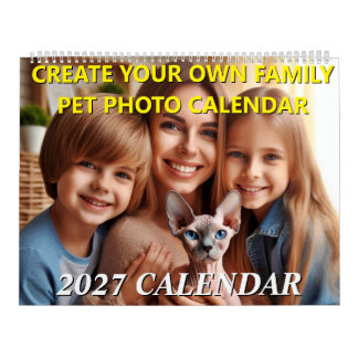 Calendario de Fotos de Familia de Mascotas Persona