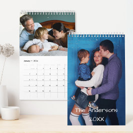 Calendario de fotos de familia personalizado