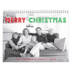 Calendario De Fotos De Feliz Navidad Para 2025