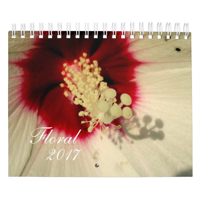 Calendario de fotos de flor floral (Tapa)