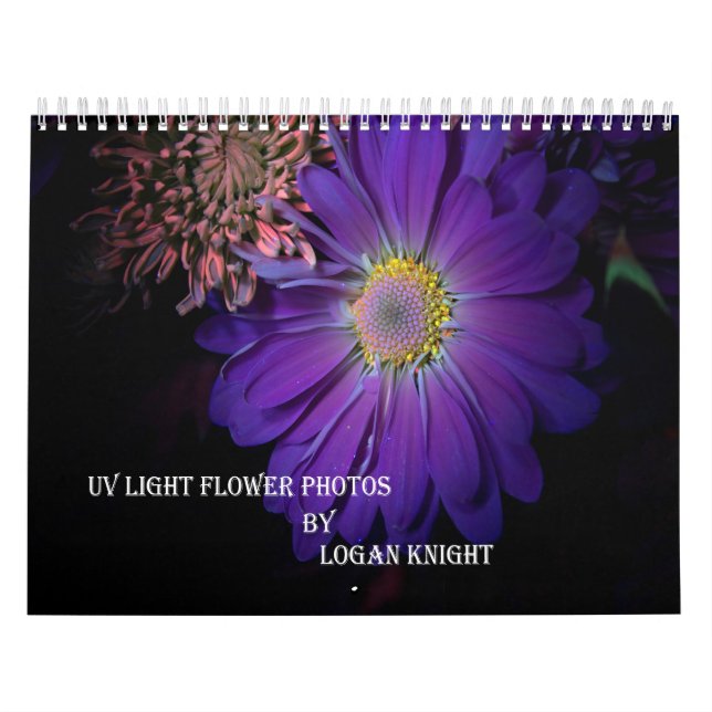 Calendario de fotos de flores ligeras UV (Tapa)
