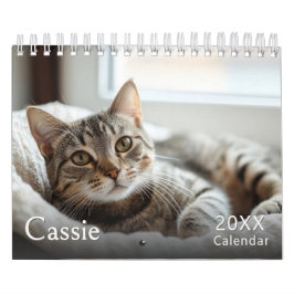Calendario de fotos de gatos de personalizado