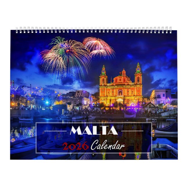 Calendario de fotos de hermosos paisajes de Malta  (Tapa)