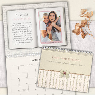 Calendario de fotos de madre e hija de cuento vint