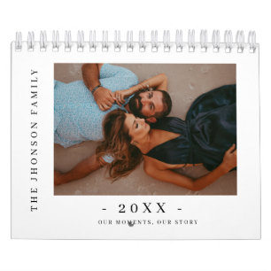 Calendario de Fotos de Pareja Nueva Minimalista Mo