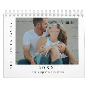 Calendario de Fotos de Pareja Nueva Minimalista Mo