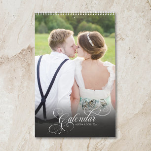 Calendario de fotos de recién casados personalizad