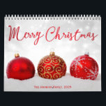 Calendario de fotos de Red Decor Merry Christmas 2<br><div class="desc">En el Calendario de Fotos de Feliz Navidad 2025 (enero - diciembre) puedes encontrar muchas fotos de niños lindos y sus familias. Pero usted puede reemplazar fácilmente esta foto con su y hacer su calendario único y especial con sus hijos, familiares o cualquier cosa que más le guste. También se...</div>