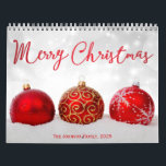 Calendario de fotos de Red Decor Merry Christmas 2<br><div class="desc">En el Calendario de Fotos de Feliz Navidad 2025 (enero - diciembre) puedes encontrar muchas fotos de niños lindos y sus familias. Pero usted puede reemplazar fácilmente esta foto con su y hacer su calendario único y especial con sus hijos, familiares o cualquier cosa que más le guste. También se...</div>