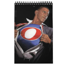 Calendario de fotos del presidente Obama y de la f