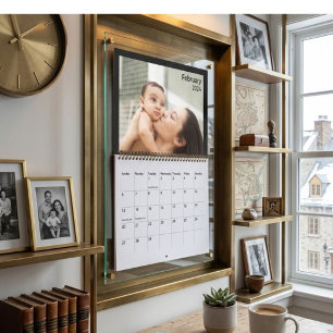 Calendario de Fotos Familiar Minimalista Moderno