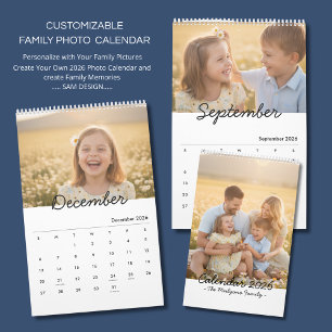 Calendario de Fotos Familiares 2026 – Un Año Lleno