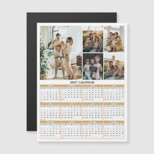 Calendario de Fotos Familiares 2027 Tarjeta Magnét