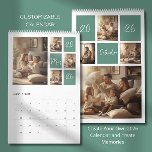 Calendario de Fotos Familiares Elegante 2026