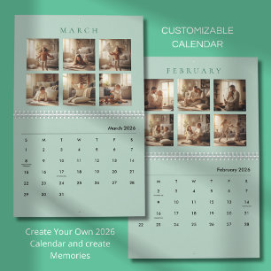 Calendario de Fotos Familiares Minimalista Elegant