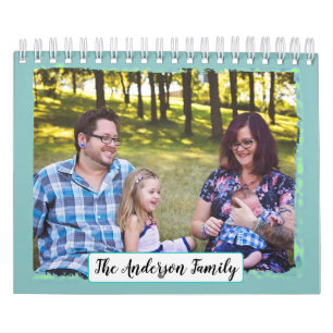 Calendario de fotos familiares personalizadas