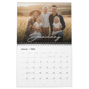 Calendario de Fotos Familiares Personalizadas 2026