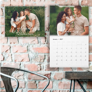 Calendario de fotos familiares personalizadas 2026