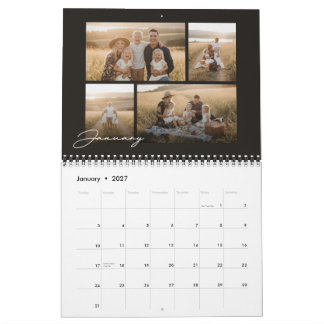 Calendario de Fotos Familiares Personalizadas 2027