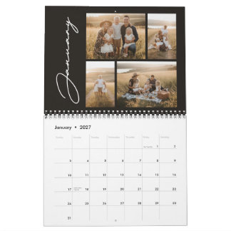 Calendario de Fotos Familiares Personalizadas 2027