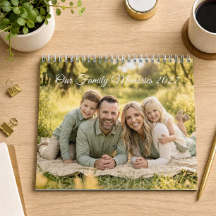 Calendario de fotos familiares personalizadas 2027