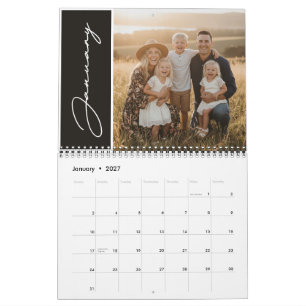 Calendario de Fotos Familiares Personalizadas 2027