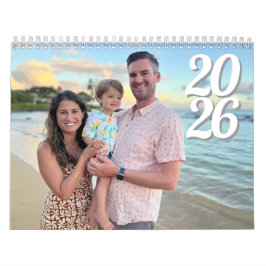 Calendario de fotos familiares personalizadas de 2