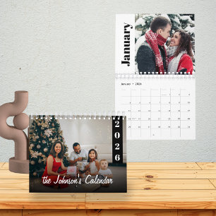 Calendario de Fotos Familiares Personalizado 2026