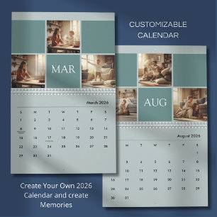 Calendario de Fotos Familiares Personalizado Minim