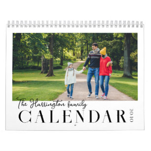 Calendario de Fotos Familiares Personalizado Moder