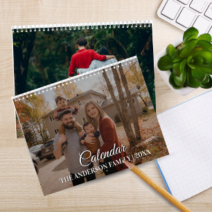 Calendario de Fotos Familiares Personalizado Moder