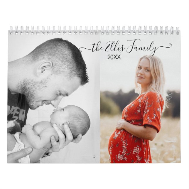 Calendario de fotos para Personalizados de texto e (Tapa)