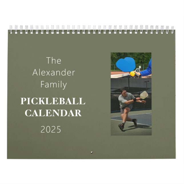 Calendario de fotos personalizadas de bolas de pól (Tapa)