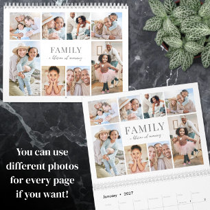 Calendario de Fotos Personalizadas de la Familia 2