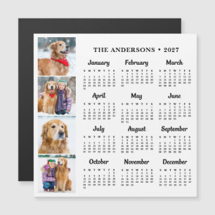 Calendario de Fotos Personalizadas de Perro Famili