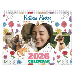 Calendario de Fotos Personalizadas para Amantes de