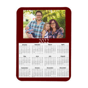 Calendario de fotos personalizado 2022 imán mini