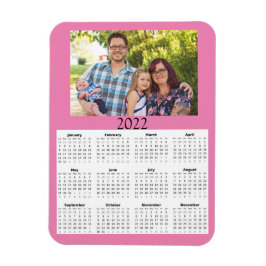 Calendario de fotos personalizado 2022 imán mini