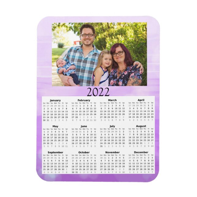 Calendario de fotos personalizado 2022 Mini imán (Vertical)