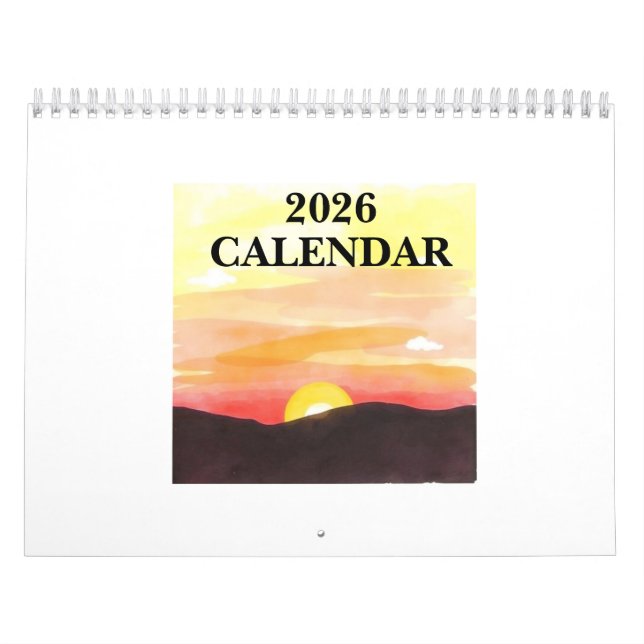 Calendario de fotos personalizado 2026 (Tapa)