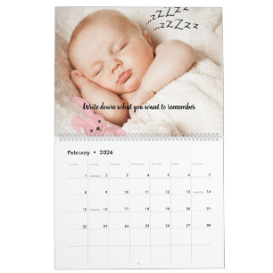 Calendario de Fotos Personalizado 2026 con Diseño
