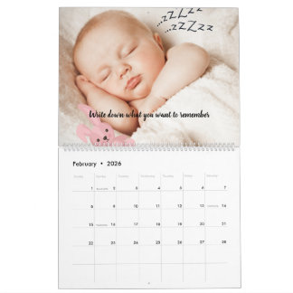 Calendario de Fotos Personalizado 2026 con Diseño