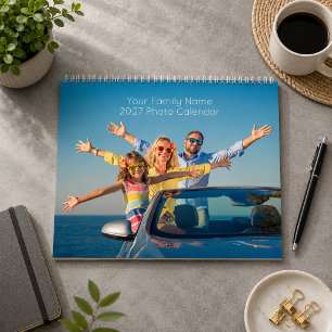 Calendario de fotos personalizado 2027 con 13 foto