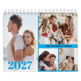 Calendario de Fotos Personalizado 2027 Simple Crea