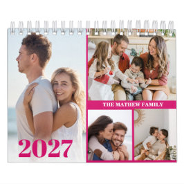 Calendario de Fotos Personalizado 2027 Simple Crea