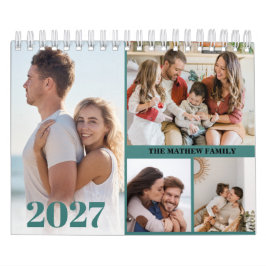 Calendario de Fotos Personalizado 2027 Simple Crea