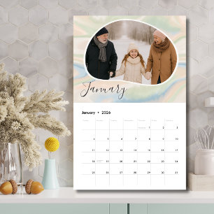 Calendario de fotos personalizado de 12 meses: reg