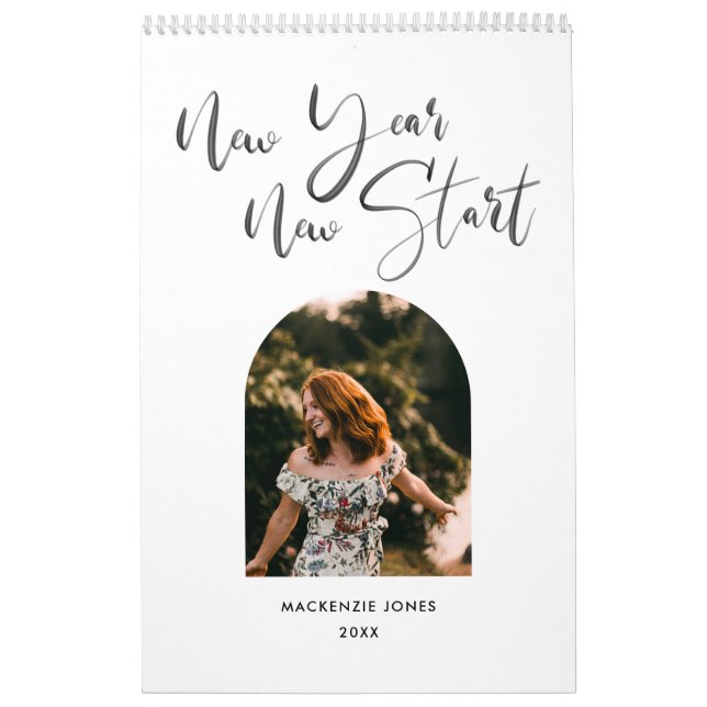 Calendario de fotos personalizado de arca pintada (Tapa)