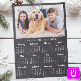 Calendario de fotos personalizado de la pizarra ru